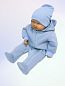 "МоёДитё" комбинезон с ушками голубой КБ160 "Магнолия"